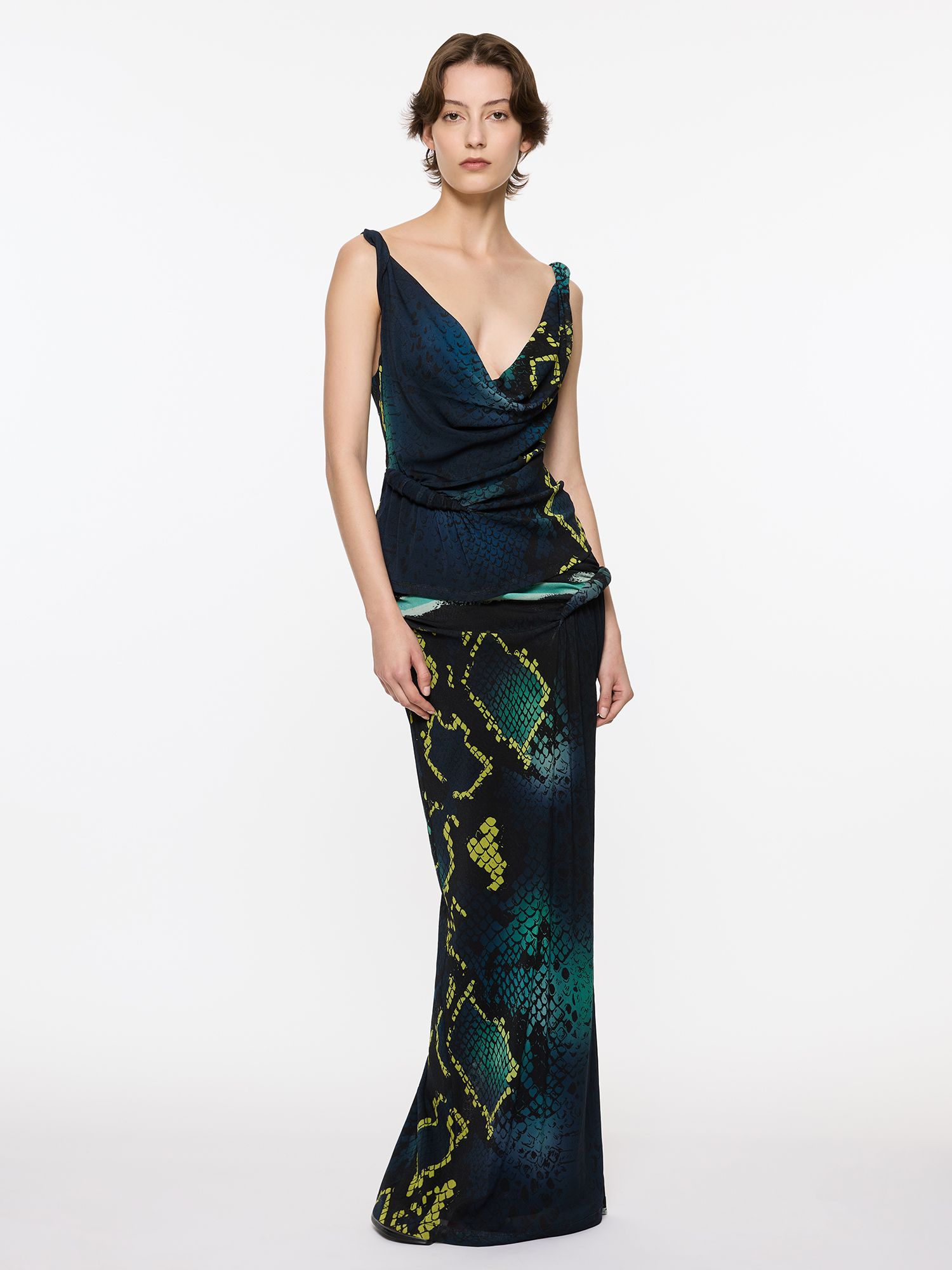 Croissant Skirt | Bespoke Snakeskin Design